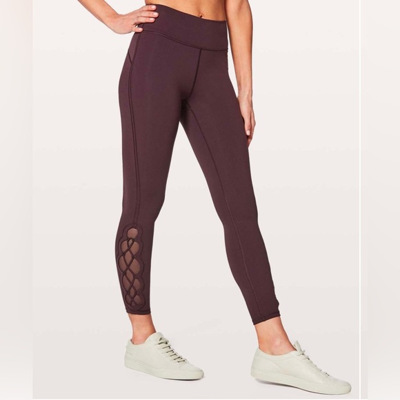 lululemon athletica Pants - Lululemon Tied To It 7/8 Tight 25"
Black Cherry